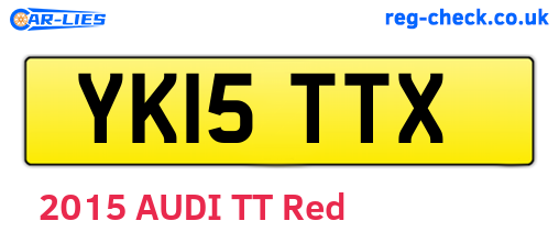 YK15TTX are the vehicle registration plates.