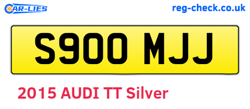 S900MJJ are the vehicle registration plates.