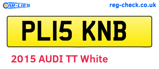 PL15KNB are the vehicle registration plates.