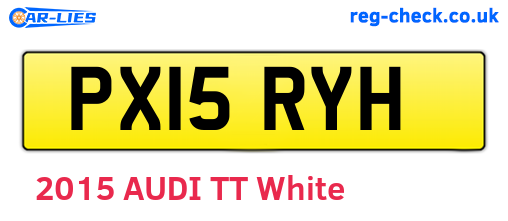 PX15RYH are the vehicle registration plates.