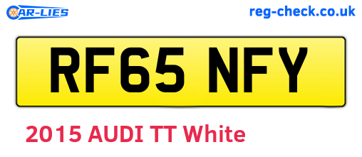 RF65NFY are the vehicle registration plates.