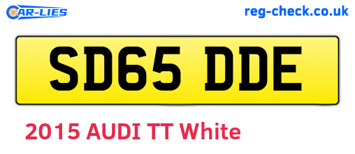 SD65DDE are the vehicle registration plates.