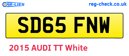 SD65FNW are the vehicle registration plates.