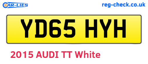 YD65HYH are the vehicle registration plates.