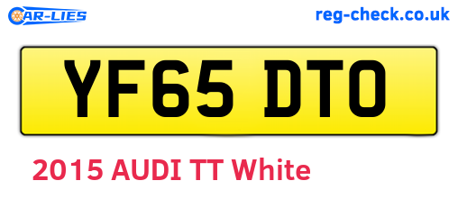 YF65DTO are the vehicle registration plates.