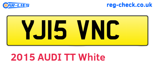 YJ15VNC are the vehicle registration plates.