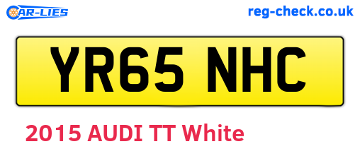 YR65NHC are the vehicle registration plates.
