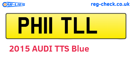 PH11TLL are the vehicle registration plates.