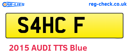 S4HCF are the vehicle registration plates.