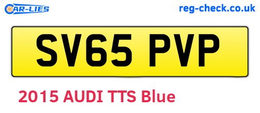 SV65PVP are the vehicle registration plates.