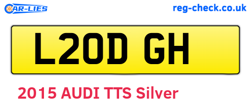 L20DGH are the vehicle registration plates.