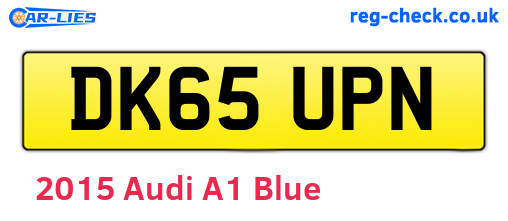 Blue 2015 Audi A1 (DK65UPN)