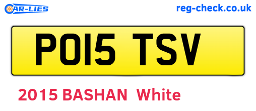 PO15TSV are the vehicle registration plates.