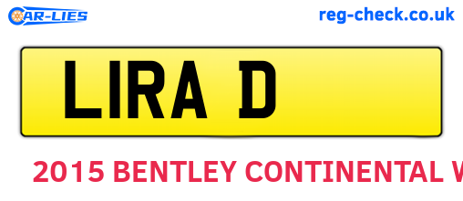 L1RAD are the vehicle registration plates.