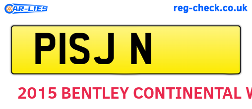 P1SJN are the vehicle registration plates.