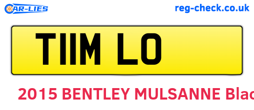 T11MLO are the vehicle registration plates.