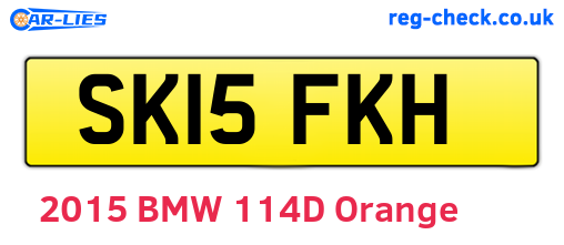 SK15FKH are the vehicle registration plates.