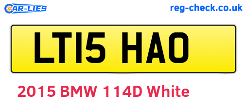 LT15HAO are the vehicle registration plates.
