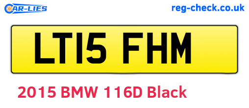 LT15FHM are the vehicle registration plates.