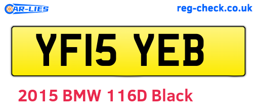 YF15YEB are the vehicle registration plates.