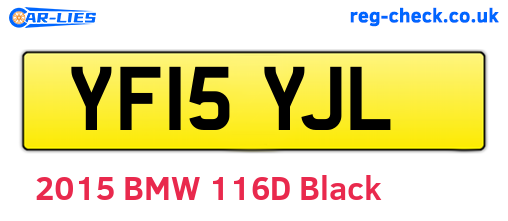 YF15YJL are the vehicle registration plates.