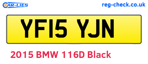YF15YJN are the vehicle registration plates.