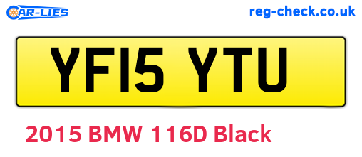 YF15YTU are the vehicle registration plates.