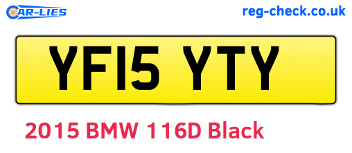 YF15YTY are the vehicle registration plates.