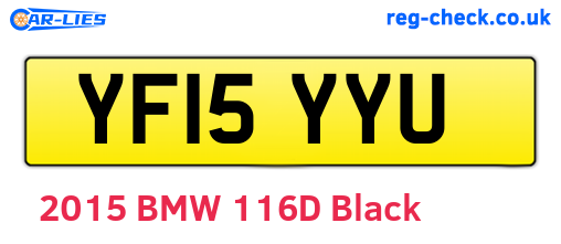YF15YYU are the vehicle registration plates.