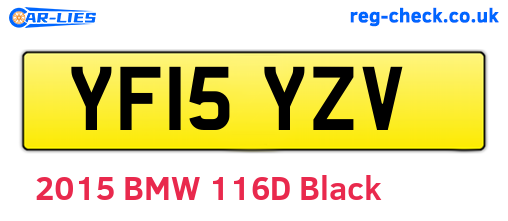 YF15YZV are the vehicle registration plates.