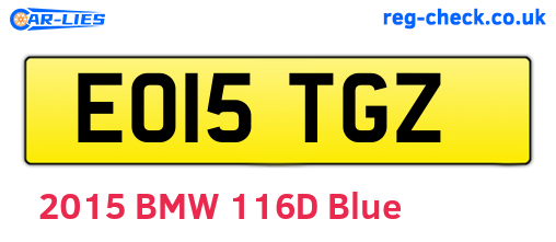 EO15TGZ are the vehicle registration plates.