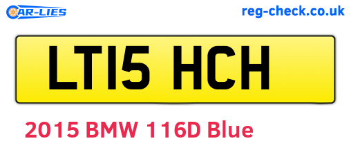 LT15HCH are the vehicle registration plates.