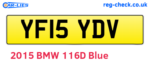 YF15YDV are the vehicle registration plates.