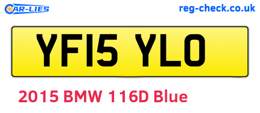 YF15YLO are the vehicle registration plates.