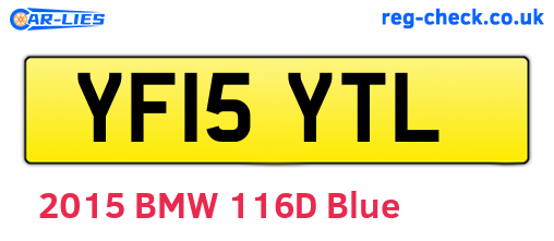 YF15YTL are the vehicle registration plates.