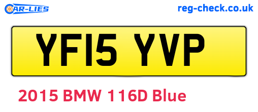 YF15YVP are the vehicle registration plates.