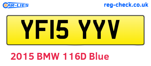 YF15YYV are the vehicle registration plates.