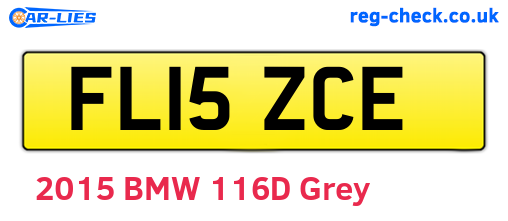 FL15ZCE are the vehicle registration plates.