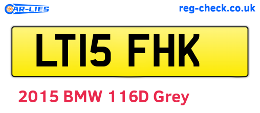 LT15FHK are the vehicle registration plates.