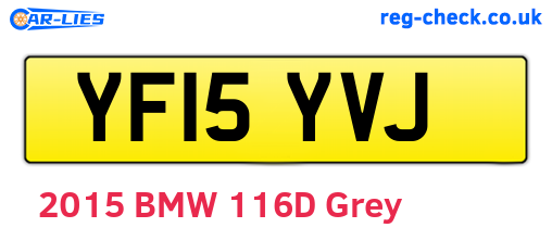 YF15YVJ are the vehicle registration plates.