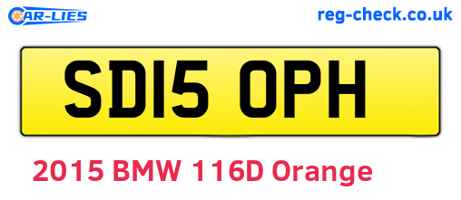 SD15OPH are the vehicle registration plates.