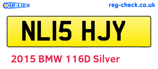 NL15HJY are the vehicle registration plates.