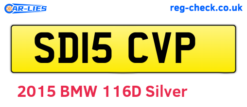 SD15CVP are the vehicle registration plates.