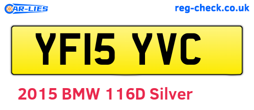 YF15YVC are the vehicle registration plates.