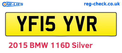 YF15YVR are the vehicle registration plates.