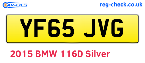 YF65JVG are the vehicle registration plates.