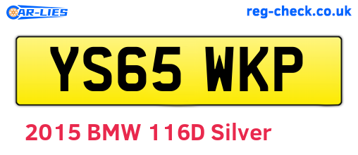 YS65WKP are the vehicle registration plates.