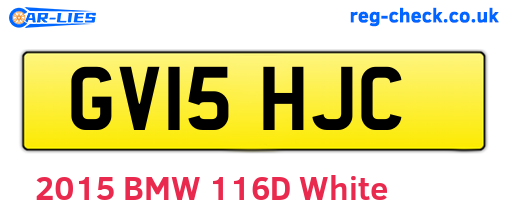 GV15HJC are the vehicle registration plates.