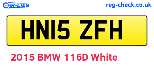 HN15ZFH are the vehicle registration plates.