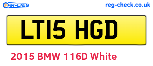 LT15HGD are the vehicle registration plates.